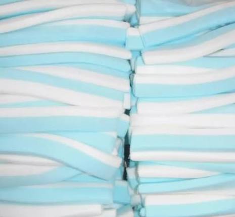 Spekreepjes blauw/wit