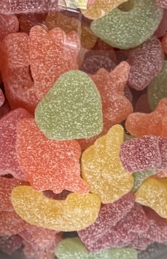 Regenboog geluk zuur