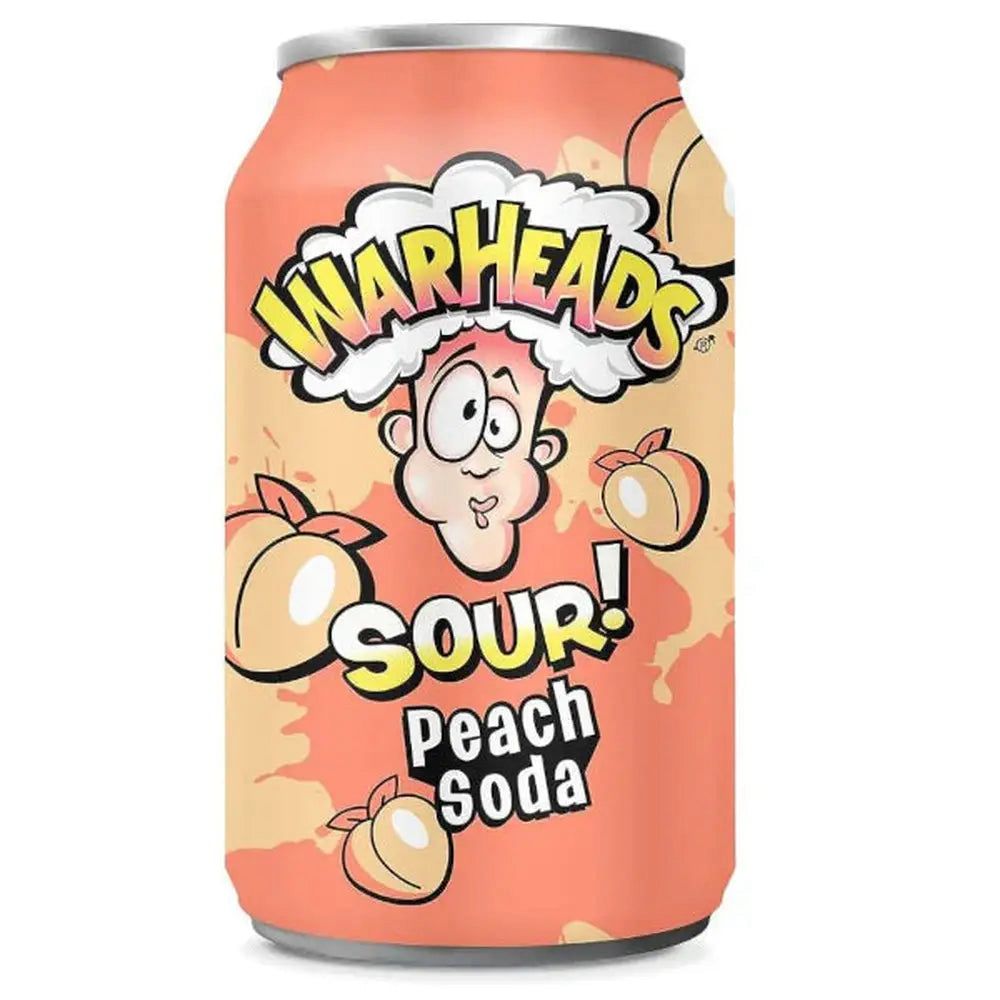 War Heads Sour Peach Soda 335ml