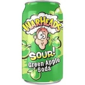 War Heads Green Apple Soda Sour 335ml